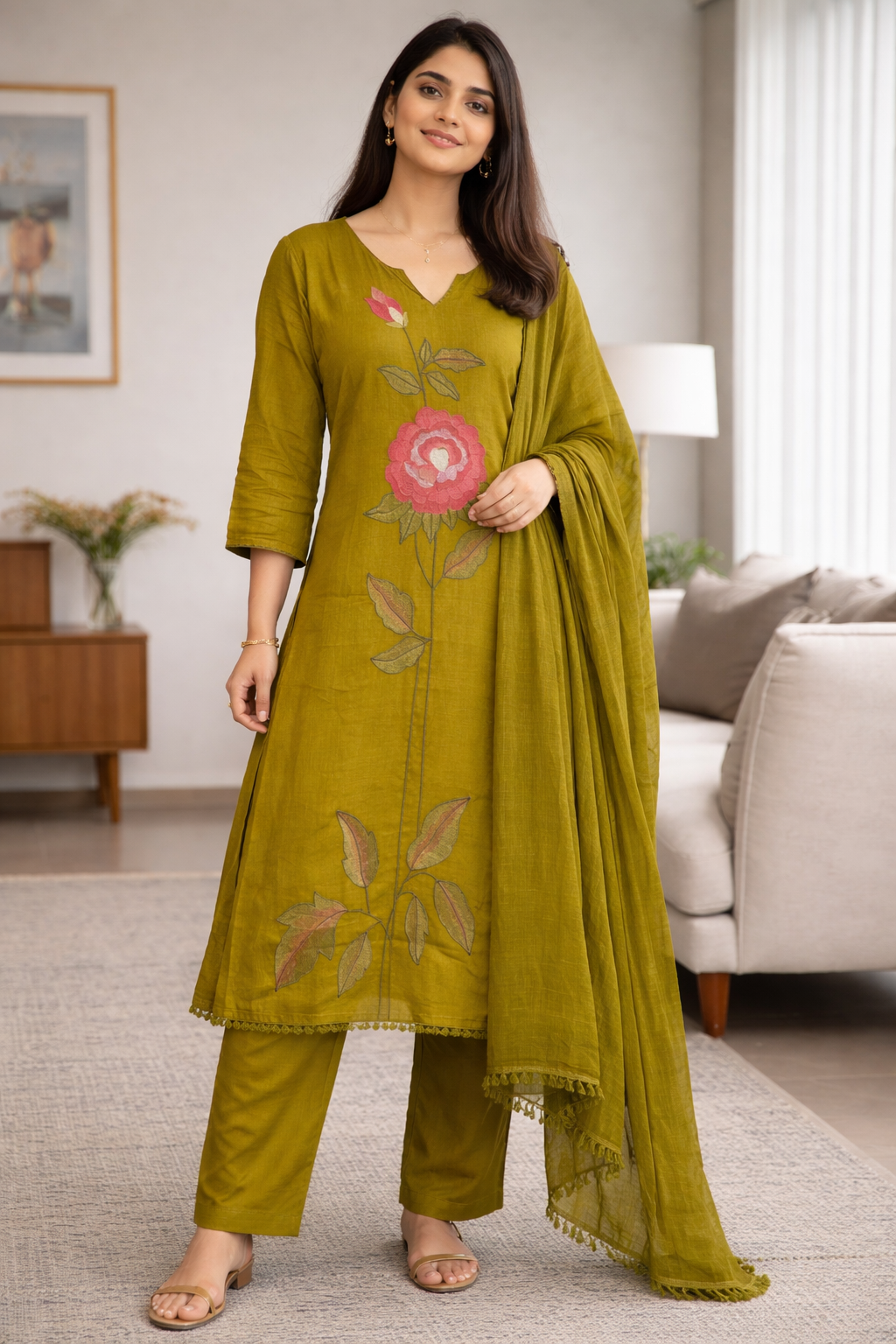 cotton suit for women