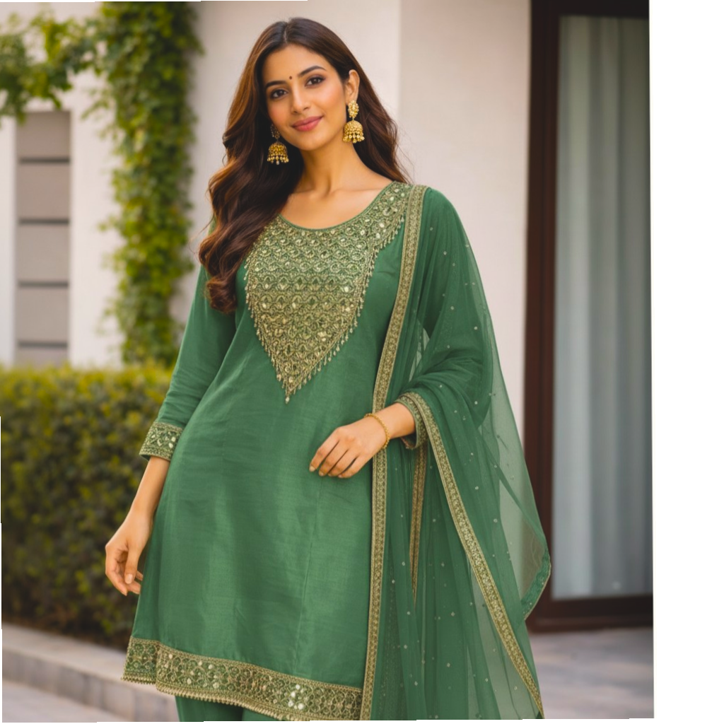 Grace Mirror Work Suit